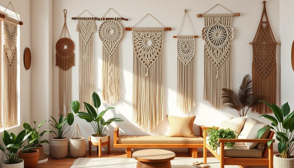 macrame wall hangings